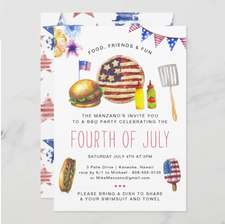 Fourth of July Invitations
