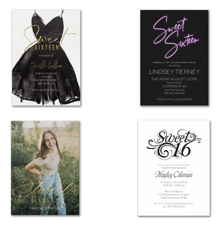 Sweet Sixteen Invitations